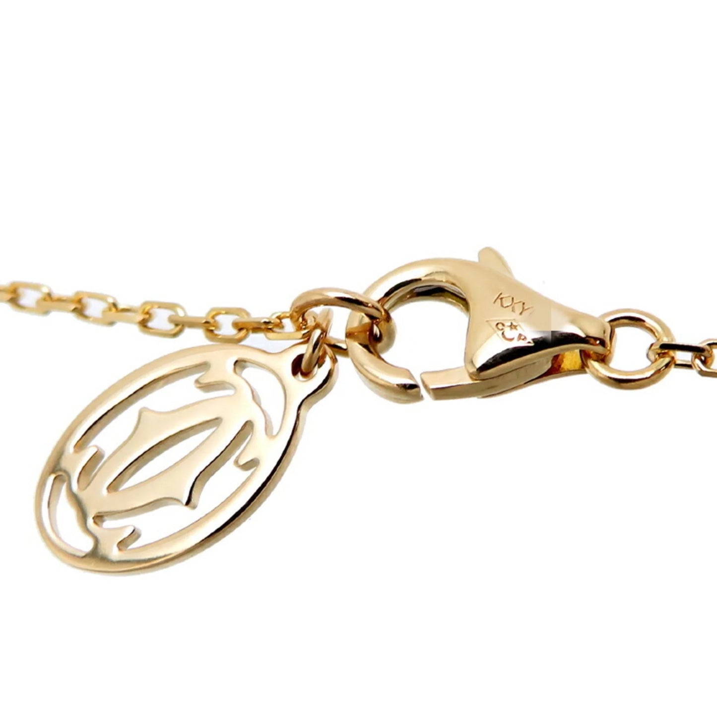 Pre-Owned Cartier 0.09ct Diamond Amour SizeM Ladies Necklace B7215800 750 Yellow Gold (Good)