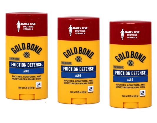 Gold Bond Friction Defense Sizetick Unscented 1.75 Oz, 3-Pack