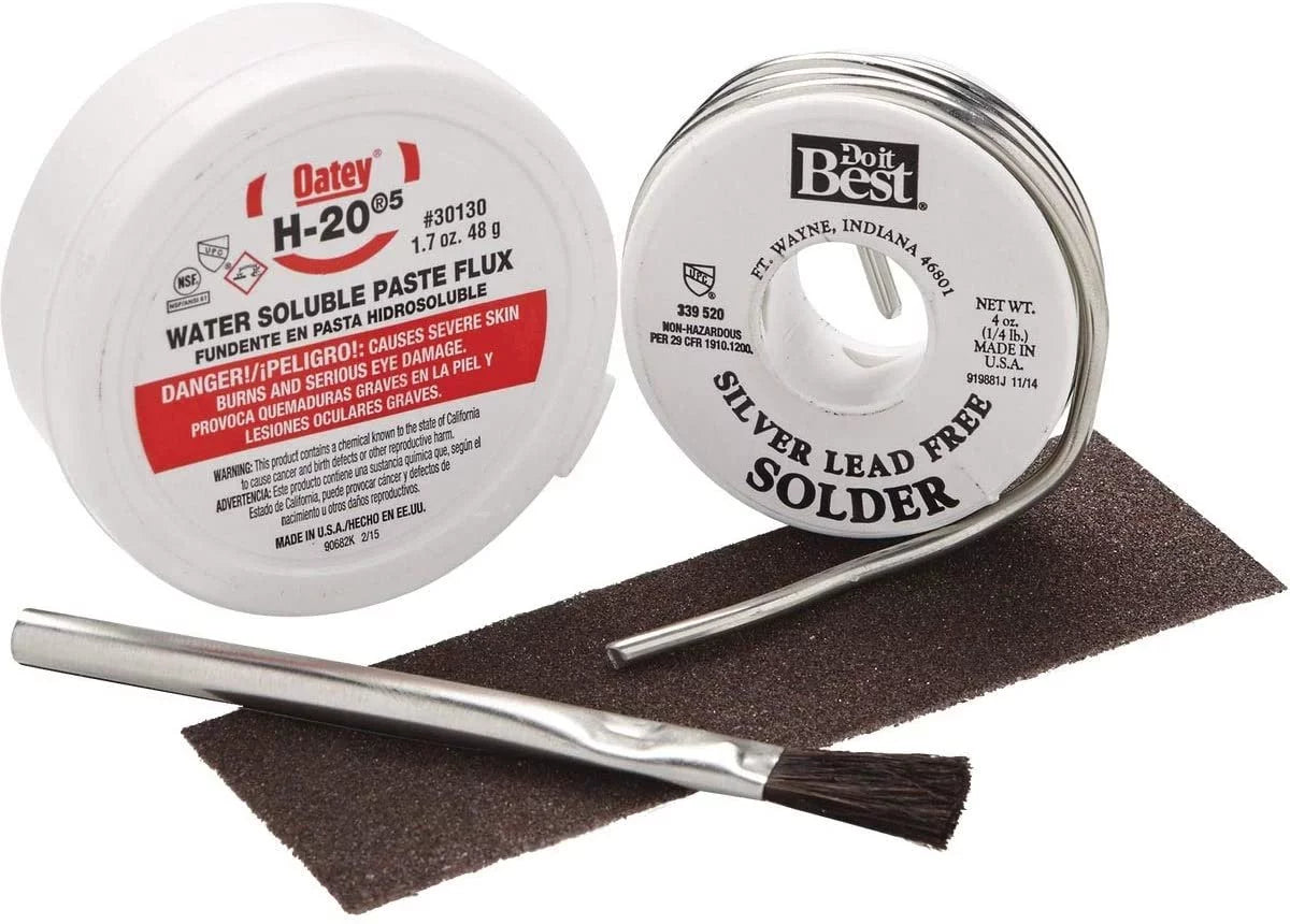 Oatey Size C Size 53070 Water Sizeoluble Lead-Free Paste Flux Kit