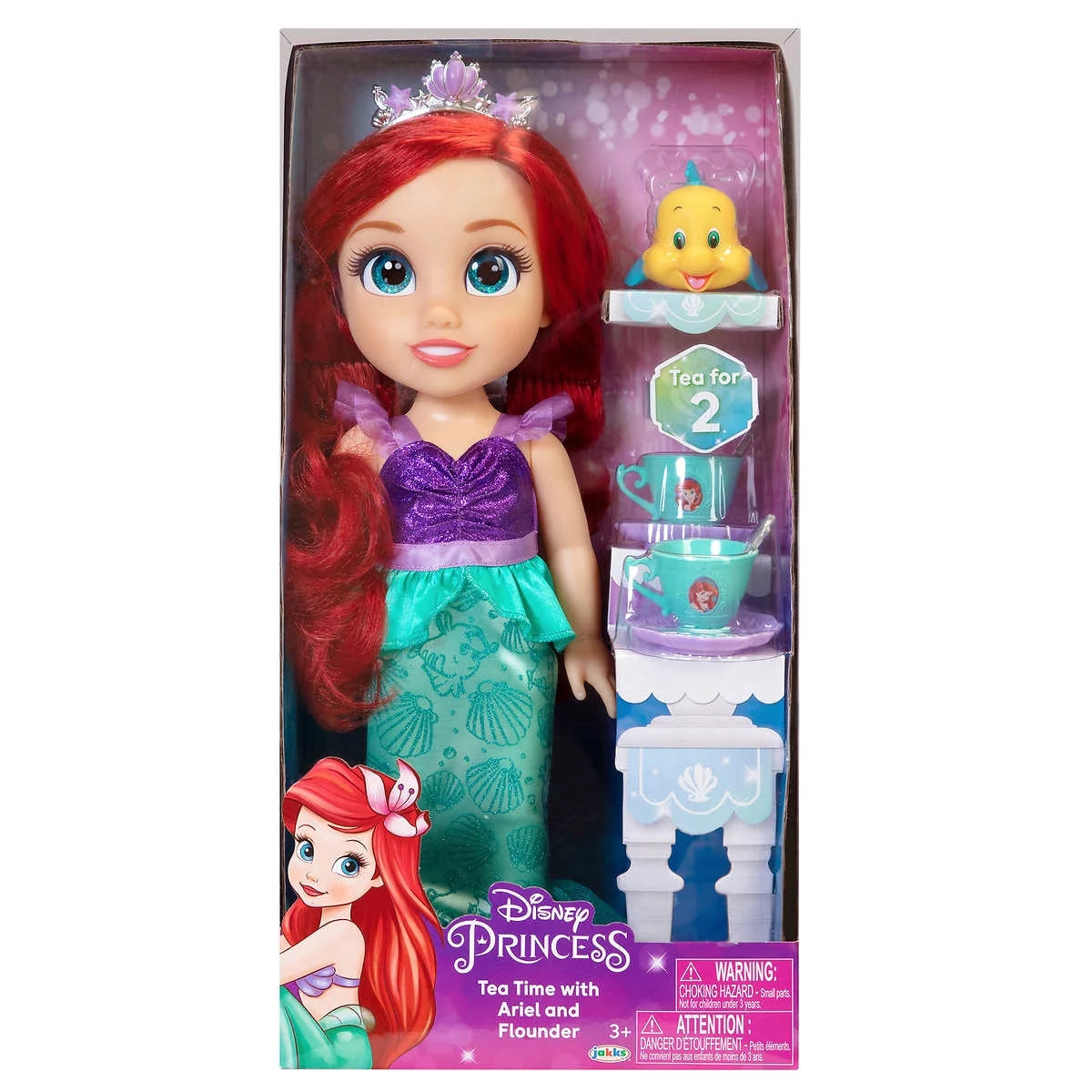 Disney Princess Doll Tea Time W Ith Ariel And Flounder