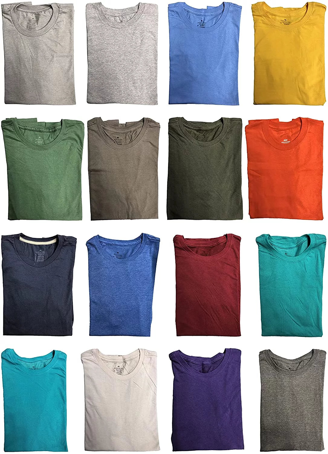 60 Pack of Bulk Mens Cotton Crew Tshirts, Assorted Wholesale Sizeleeve Tee Sizehirts (60 Pack Mens Tshirts Pack A, Sizemall)