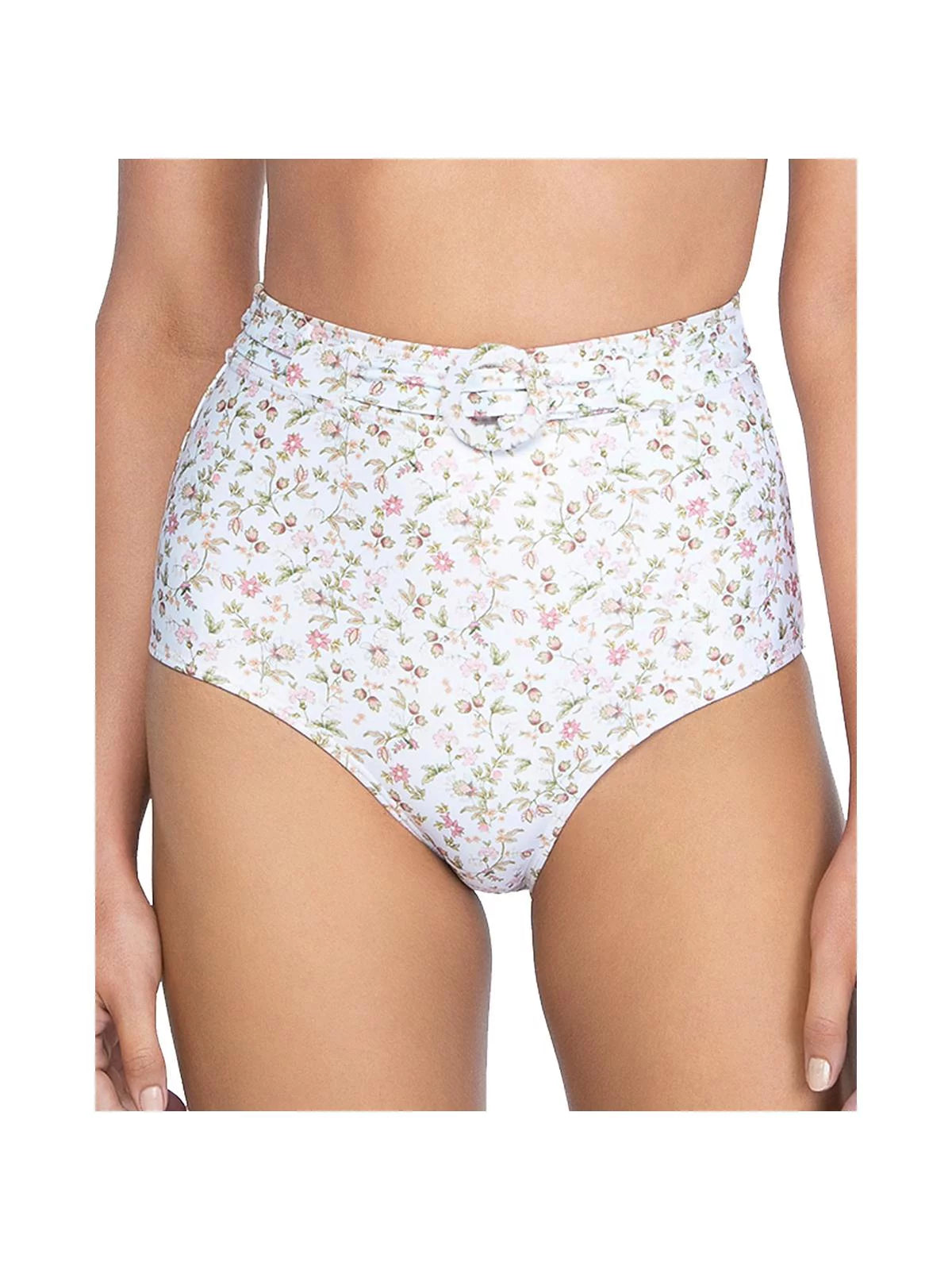 Peony Womens High Waist Floral Bikini Sizewim Bottom