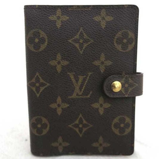 Pre-Owned Louis Vuitton LOUISize VUITTON Notebook Cover Monogram Agenda PM Canvas Brown Unisex R20005 (Good)