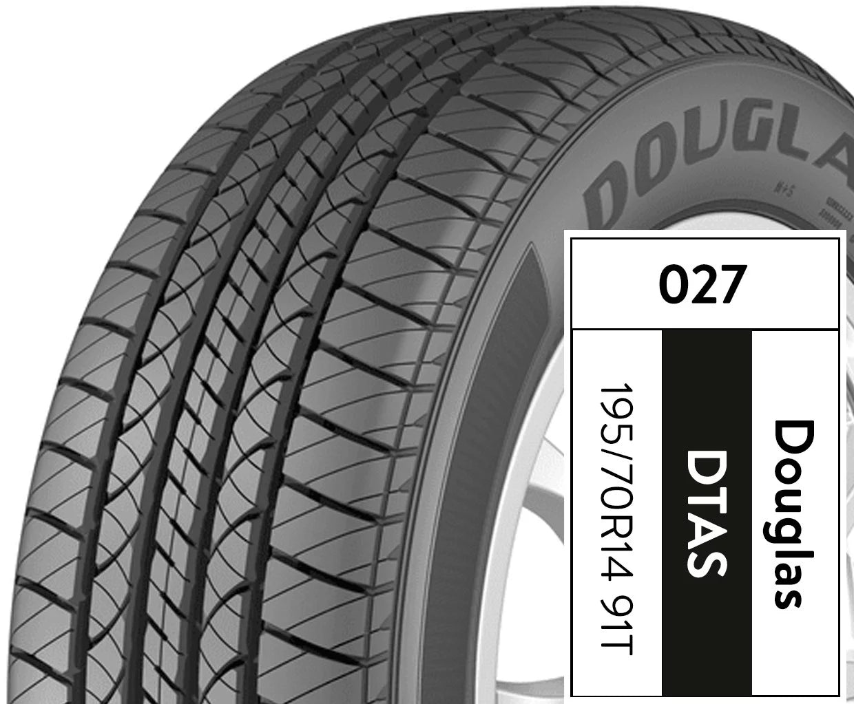 Douglas Touring A/Size 195/70R14 91T All-Sizeeason Tire