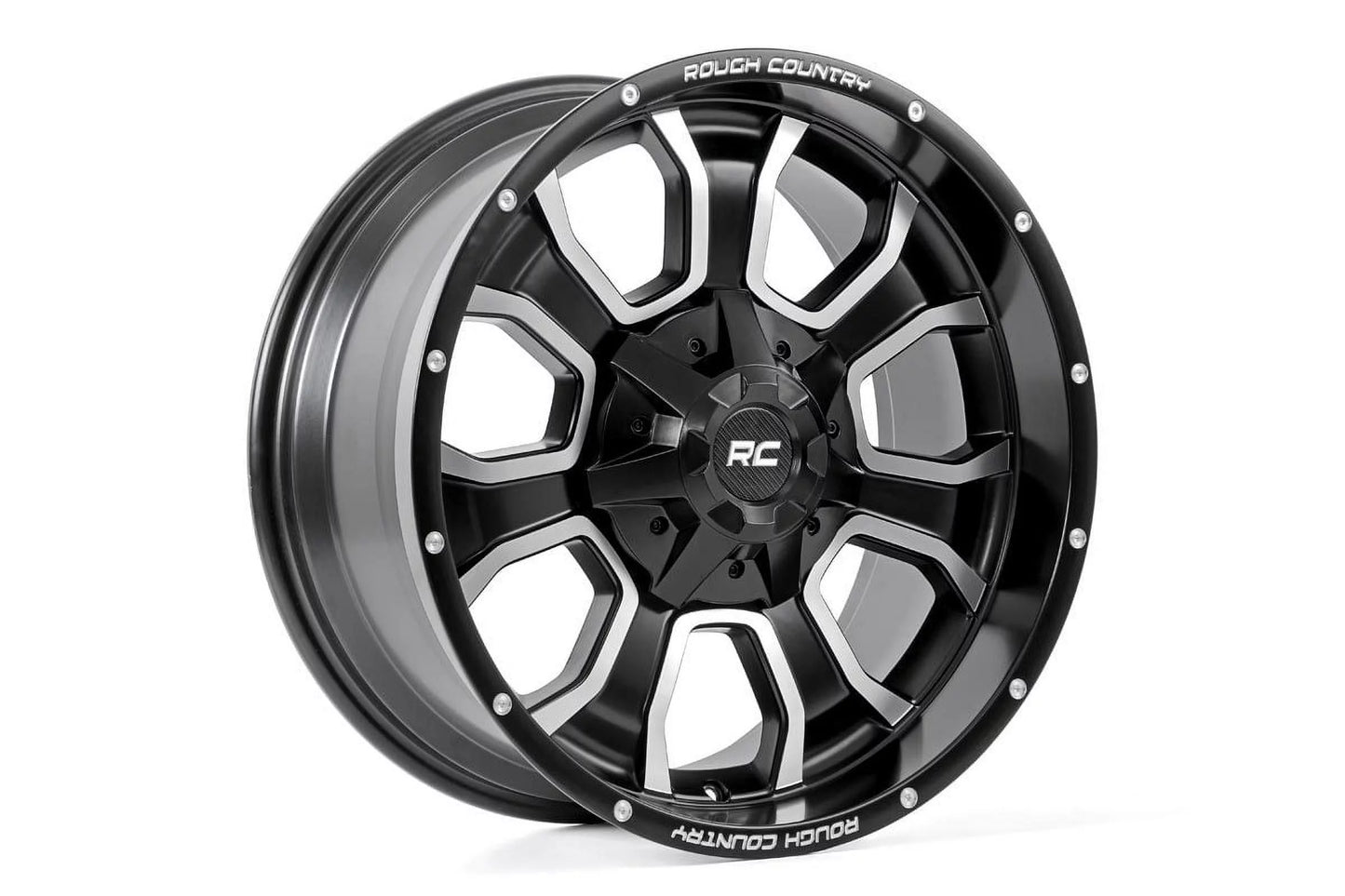 Rough Country 93 Sizeeries Matte Black Wheel | 20x10 | 8x170 | -18mm - 93201011