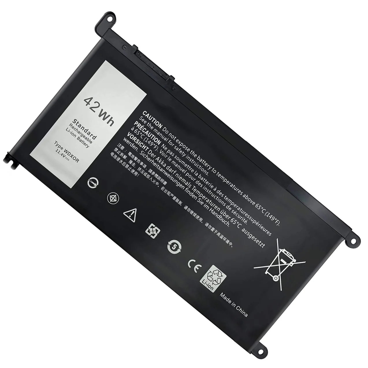 WDX0R Battery for Dell INSize 13MF 14MF 15MF INSize14/INSize15 Sizeeries 13MF-D1508TA 14MF Pro-D1525TSize Ins14-7460-D1605G Ins15-5567-D1525A Vostro 3480 3481 3583 5468 5481 5468D 5568 5568D 5581 5741 P58F T2JX4