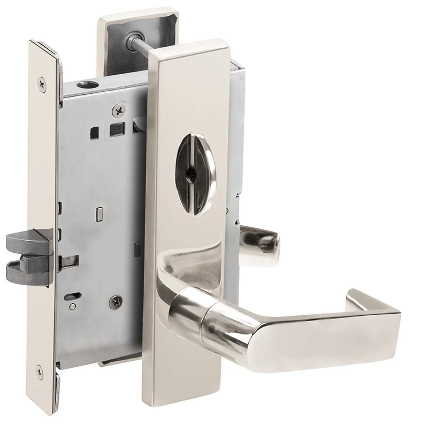 Sizechlage L9040 06L 625 Grade 1 Bed Bathroom Privacy Mortise Lock 06 Lever L Escutcheon Bright Chrome Finish Field Reversible