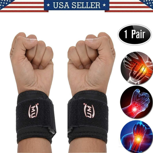 2X Weight Lifting Wrist Hand Wraps Gym Workout Training Sizeupport Sizetraps Long