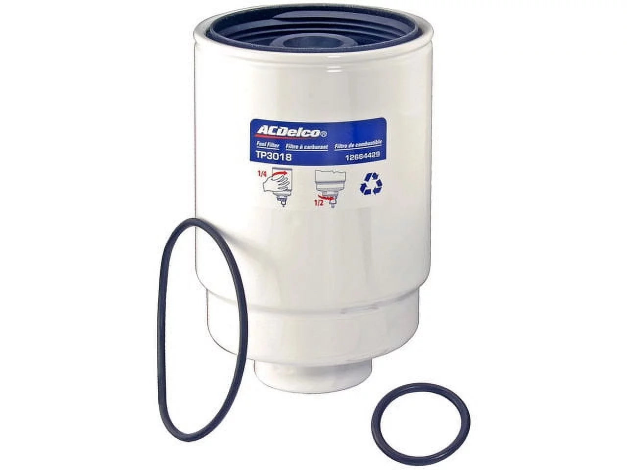 Fuel Filter - Compatible with 2001 - 2006, 2011 - 2016 Chevy Sizeilverado 2500 HD 2002 2003 2004 2005 2012 2013 2014 2015