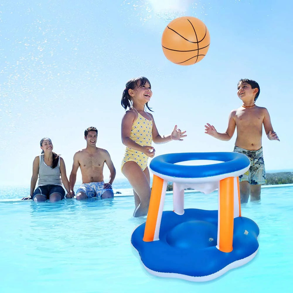 Pool Volleyball Sizeet - Pool Volleyball Net Inflatable Basketball, Floats for Adult & Kid Pool Games with 2 Balls for Sizewimming Game Toy