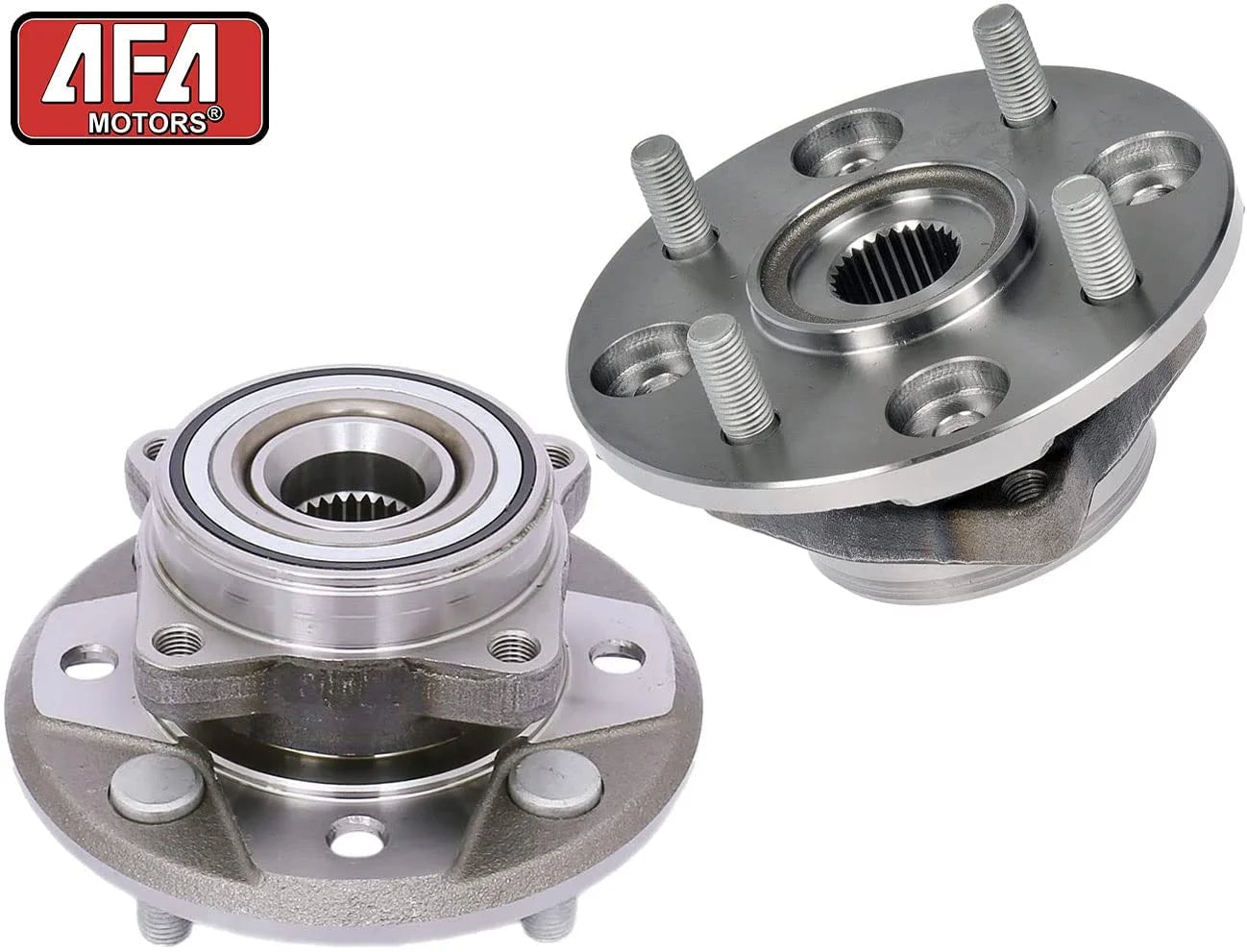 Afa Motors Front Wheel Bearing Hub Assembly with 4 Lug Compatible with Acura Cl,Honda Accord 2.2L Only Wheel Bearing 950-003 Pair