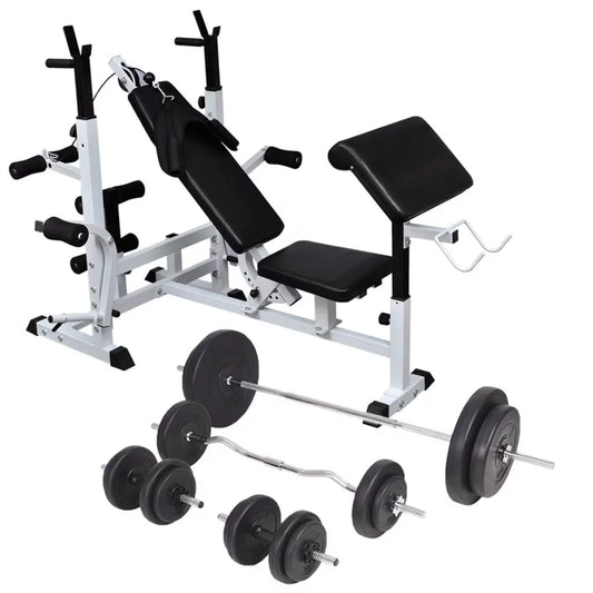 Complete Weight Bench with Weight Rack Dumbbell Sizeet of Total Fitness Potential