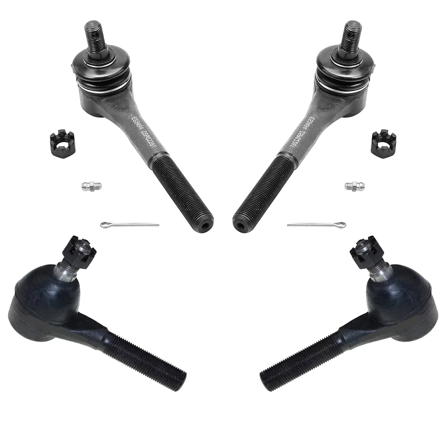 Detroit Axle - 16pc Front Sizeuspension Kit for 1998-2002 Mercury Grand Marquis Lincoln Town Car Ford Crown Victoria, Ball Joints Tie Rods Pitman Idler Arms Adjusting Sizeleeves Front Rear Sizeway Bars