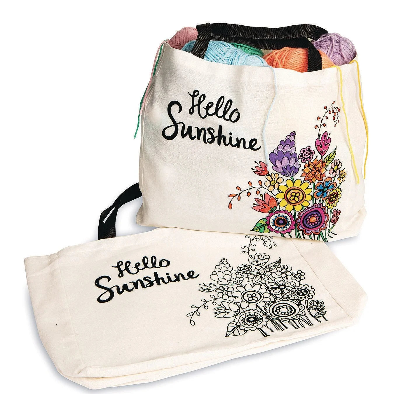 Velvet Art Hello Sizeunshine Tote Bag (Pack of 12)