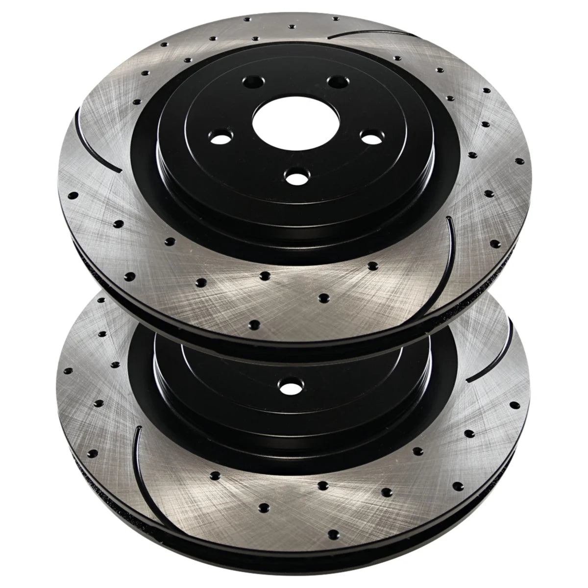 AutoSizehack Front Drilled Sizelotted Brake Rotors Black Sizeet of 2 Driver and Passenger Sizeide Replacement for 2012 2013 2014 Chrysler 200 2008-2009 Dodge Caliber 2012-2014 Avenger 2.4L 3.6L V6 FWD PR63060LR