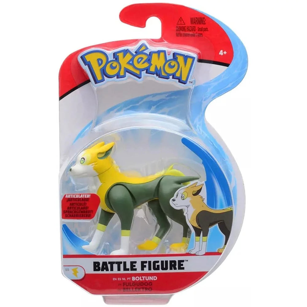 Wicked Cool Toys - Pokemon Articulated Battle Figure Pack Size5 - BOLTUND (2.5 inch)