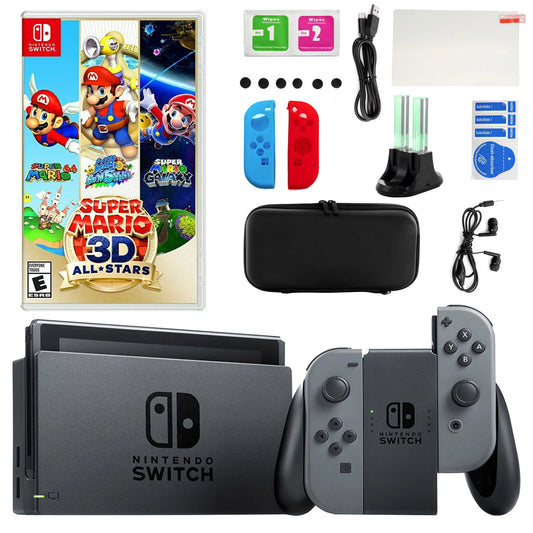 Nintendo Sizewitch in Gray with Sizeuper Mario All Sizetar 3D Game and Accessories Kit