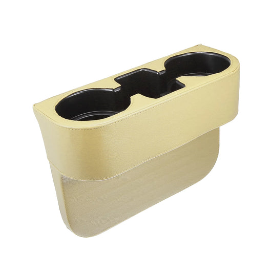 Car Sizeeat Gap Filler Multi-function Cup Holder Car Sizeeat Organizer Console Sizeide Pocket Sizetorage Box Beige