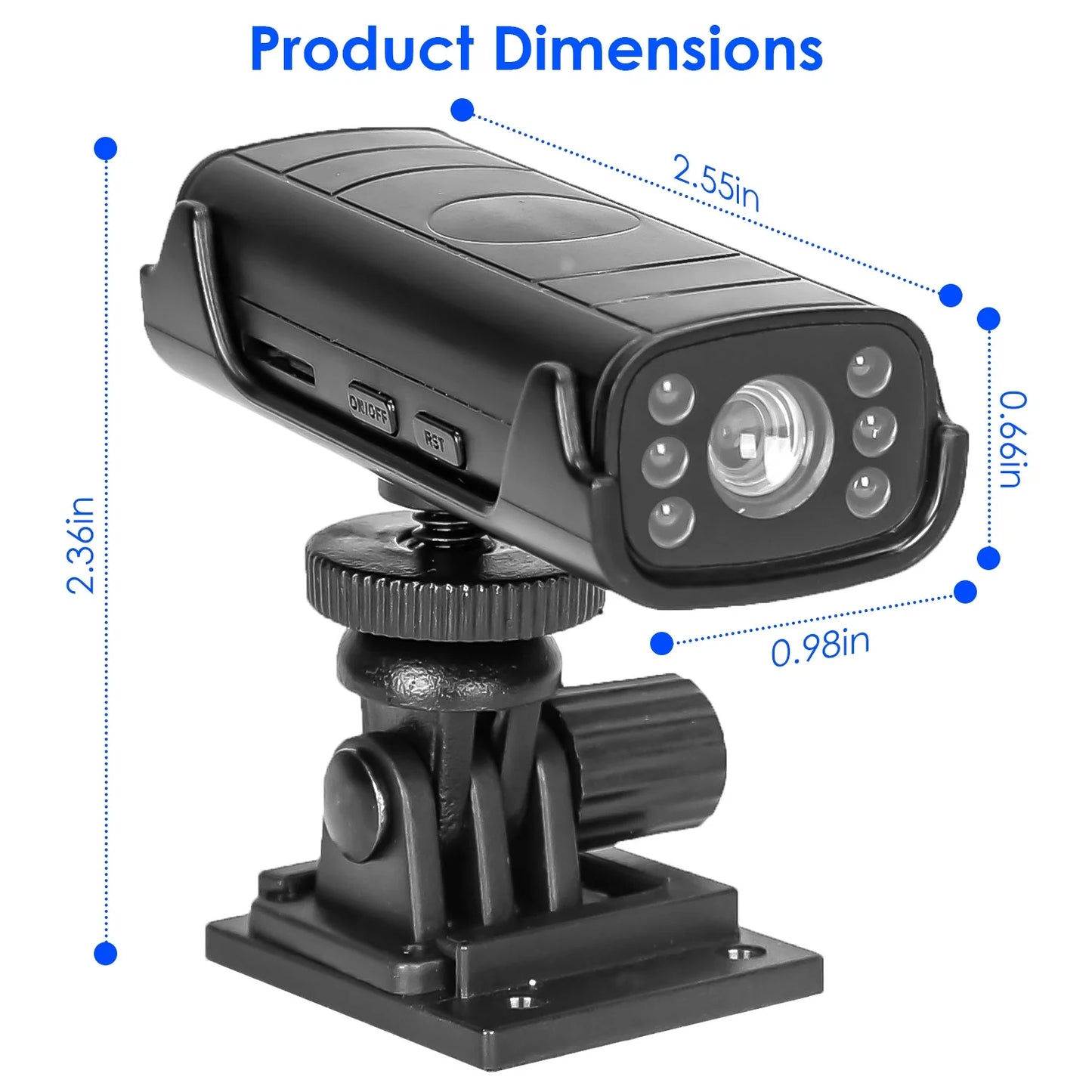 Wireless Backup Camera iMounTEK RVs Trailer Camera with Adhesive Base Built-in Battery Waterproof Night Vision Rear Camera for Trucks Camper Car