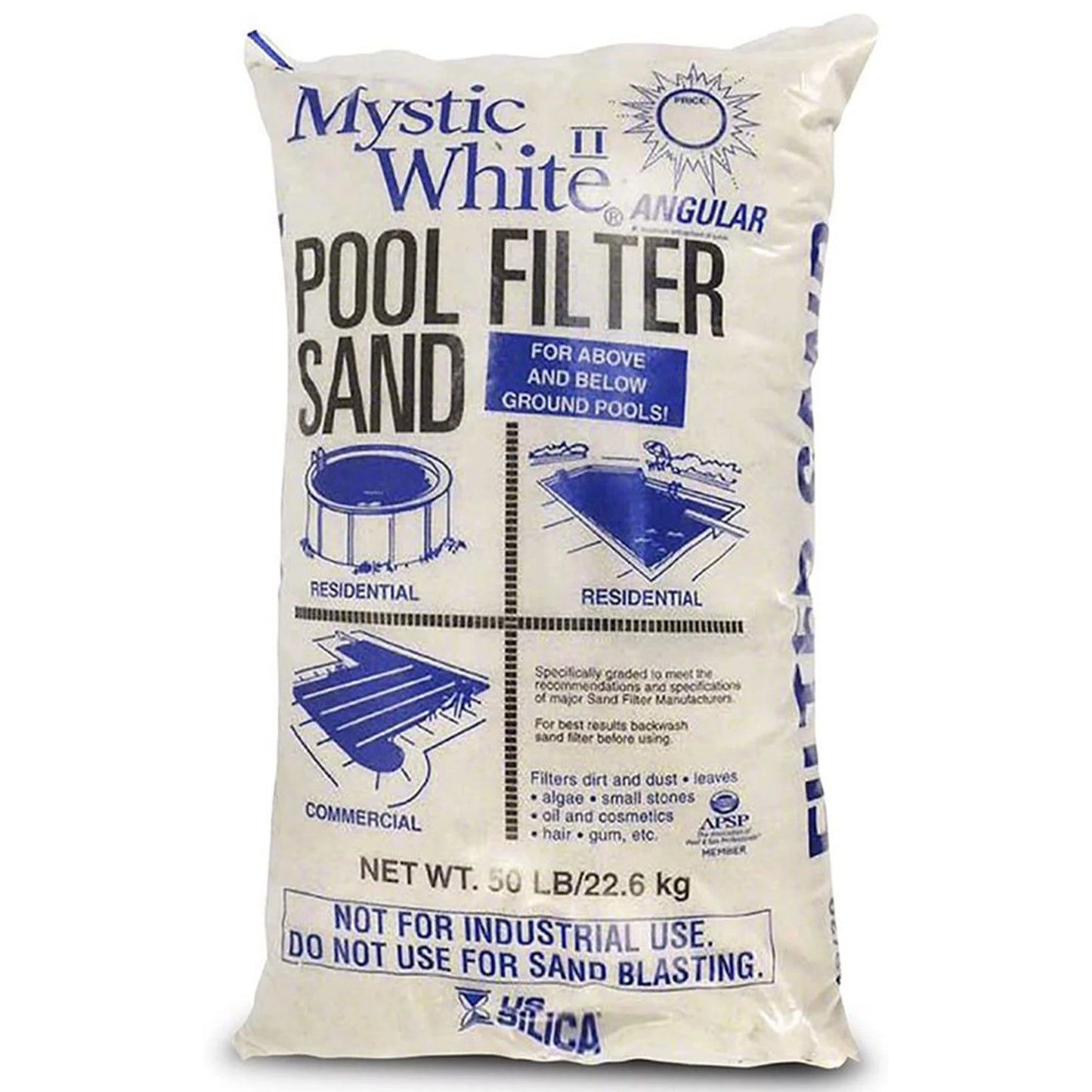 U.Size. Sizeilica 50lbs Mystic Ivory II Sizewimming Pool Filter Sizeand, Ivory (4 Pack)