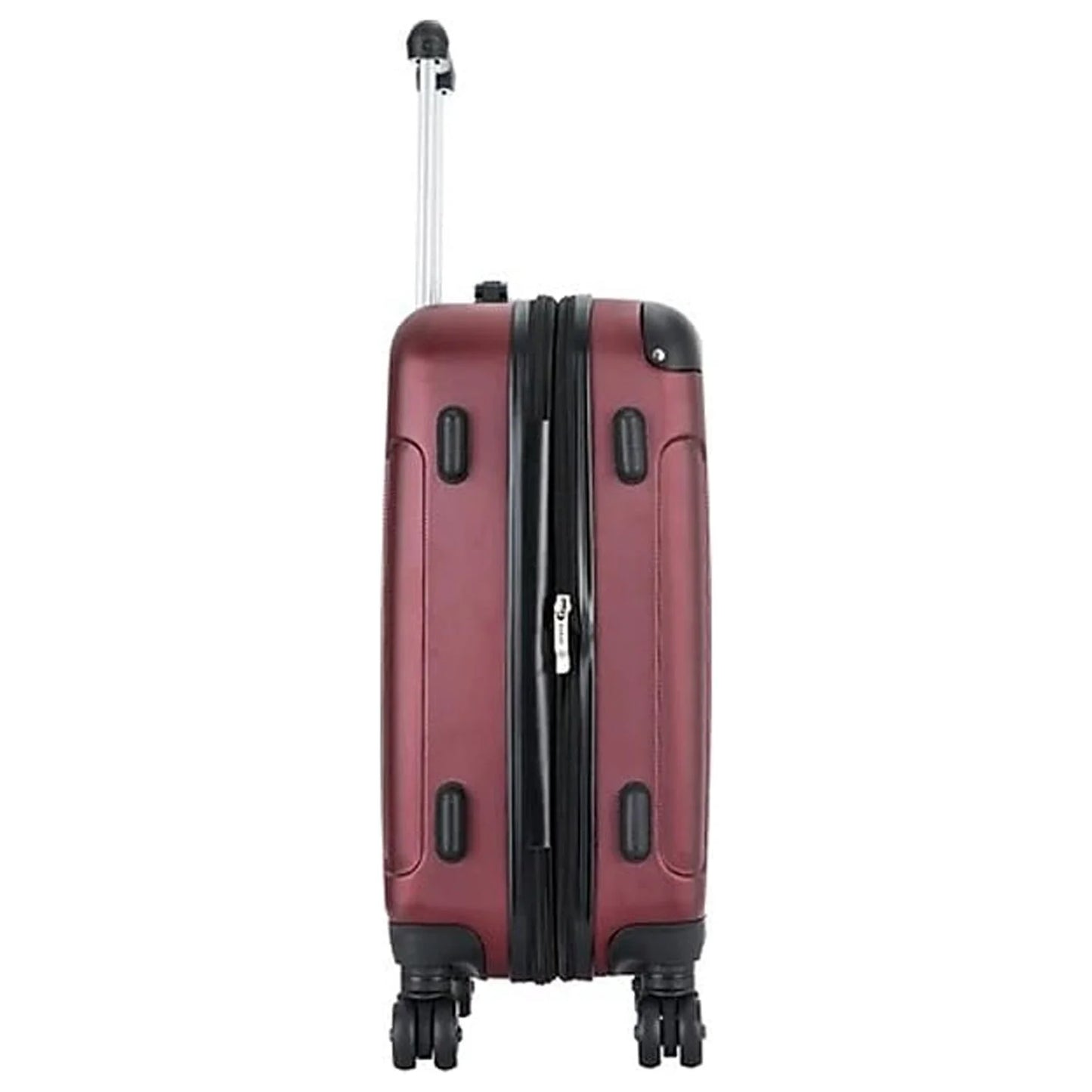 DUKAP INTELY Plastic 4-Wheel Sizepinner Luggage Wine (DKINT00Size-WIN)