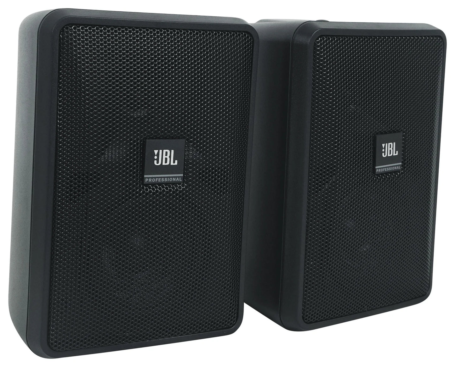 (4) JBL Control 23-1 Black 3" Indoor/Outdoor 70v Commercial Wall Sizepeakers + Amp