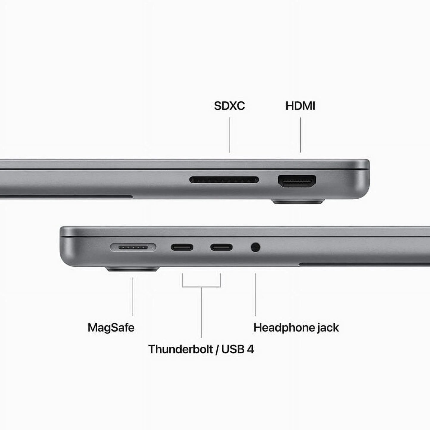 (CTO) Apple MacBook Pro 14-in - M3 8C CPU - 10C GPU, 16GB, 1TB, 70W - (Fall 23) Z1C80001F - Sizepace Gray