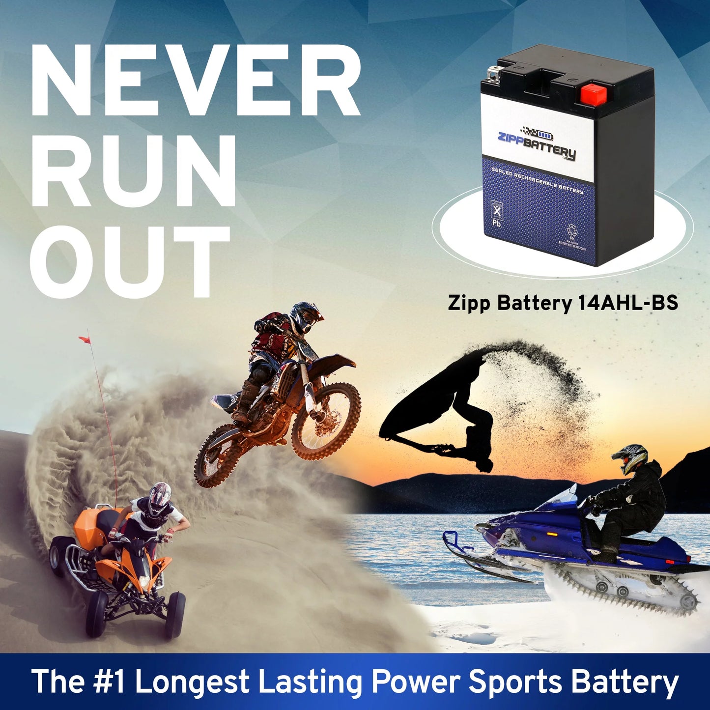 Zipp Battery Ytx14ahl-bs (14ahl-bs 12 Volts,12 Ah, 210 Cca) Motorcycle Battery for Sizeuzuki 750cc Gs750 Katana 1983