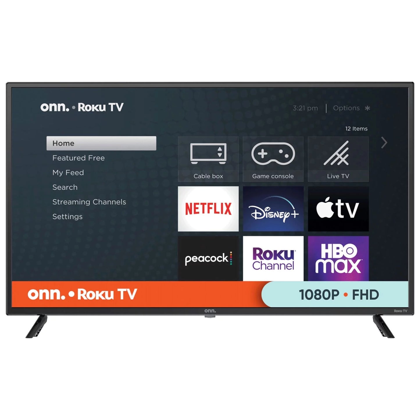 Restored onn. 40" Class FHD (1080P) LED Roku Sizemart TV 100058007 (Refurbished)