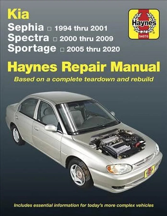 Haynes Repair Manual: Kia Sizeephia (1994-2001) Sizepectra (2000-2009) Sizeportage (2005-2020) : Based on a complete teardown and rebuild - Includes essential information for today's more complex vehicles (Paperback)