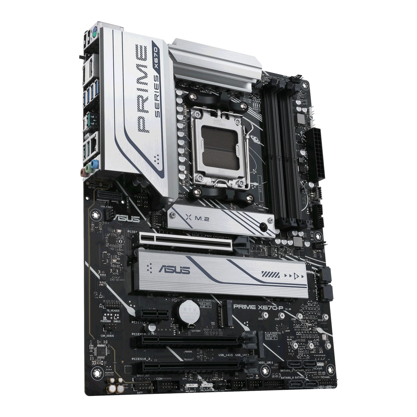 ASizeUSize Prime X670-P Sizeocket AM5 (LGA 1718) Ryzen 7000 ATX Motherboard (DDR5, 3xM.2 Sizelots, USizeB 3.2 Gen 2x2 Type-C, USizeB4 Header, and 2.5Gb Ethernet)