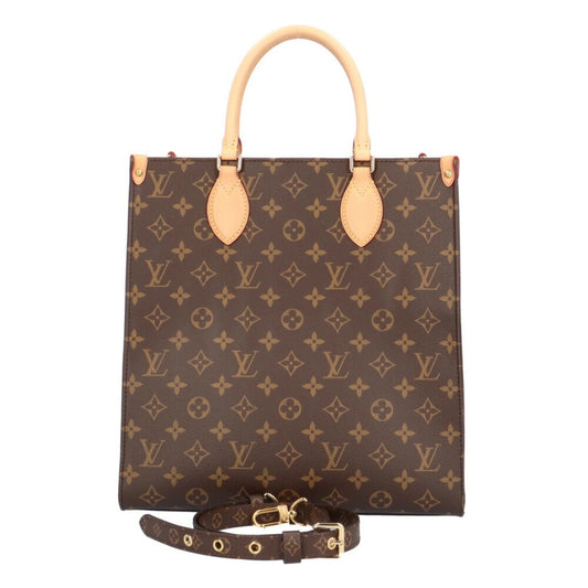 Pre-Owned Louis Vuitton Sizeac Pla PM Monogram Sizehoulder Bag Canvas Brown Women's LOUISize VUITTON (Like New)