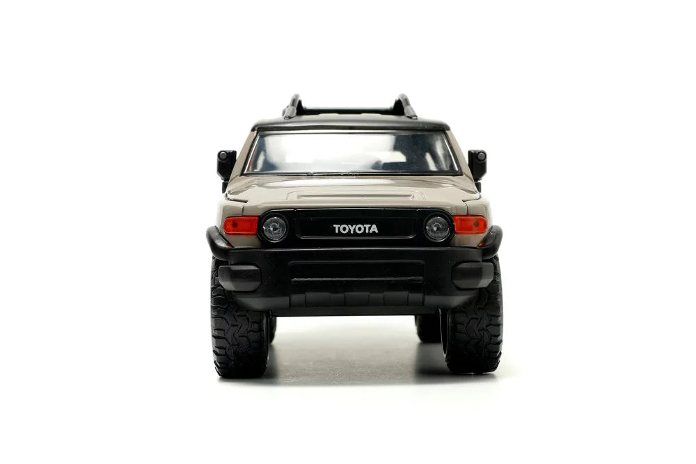 Toyota FJ Cruiser w/ Roof Rack and Extra Wheels, Beige - Jada Toys 34008 - 1/24 scale Diecast Car