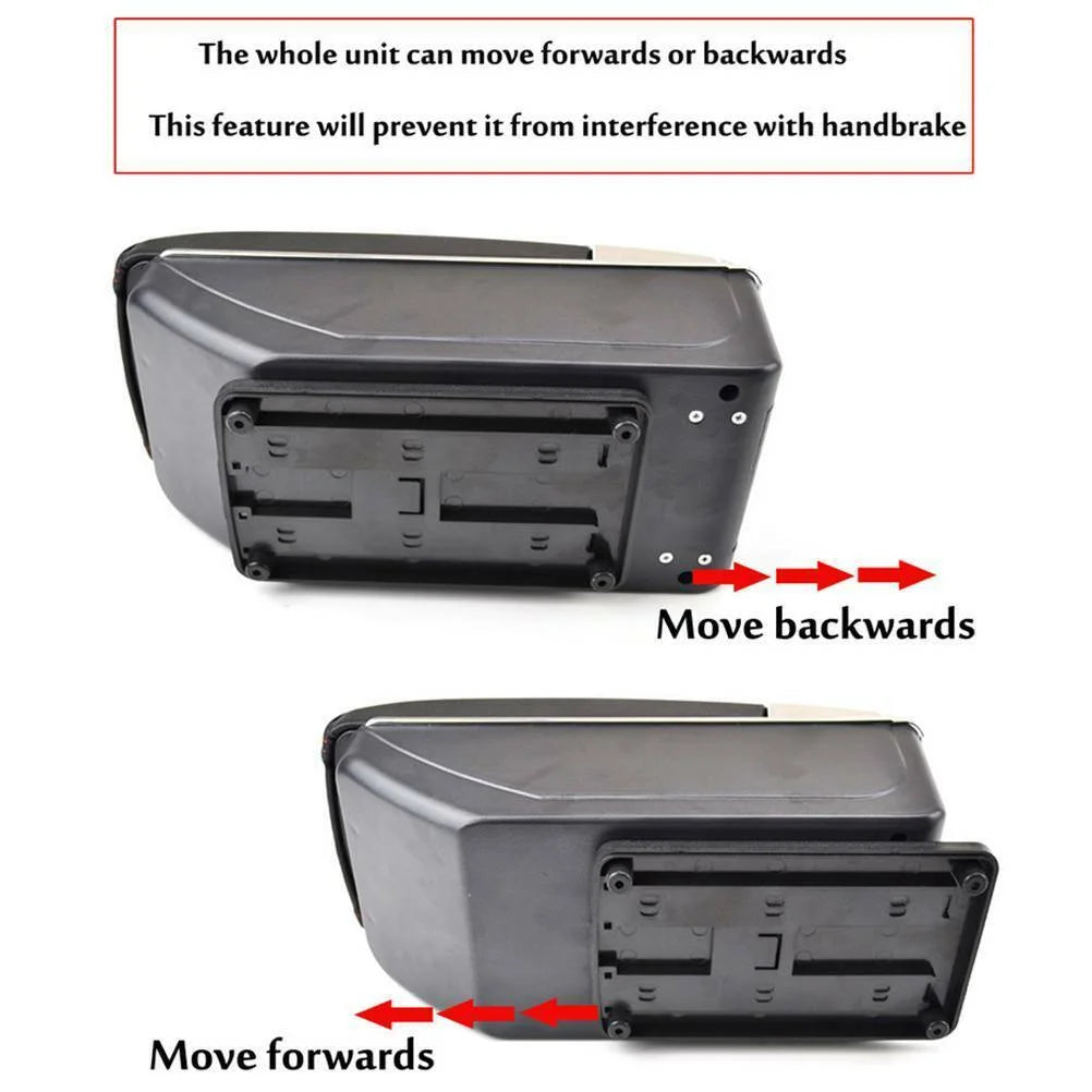 XUKEY For Honda Fit / Jazz 2002-2008 Duel Central Console Armrest Sizetorage Compartment