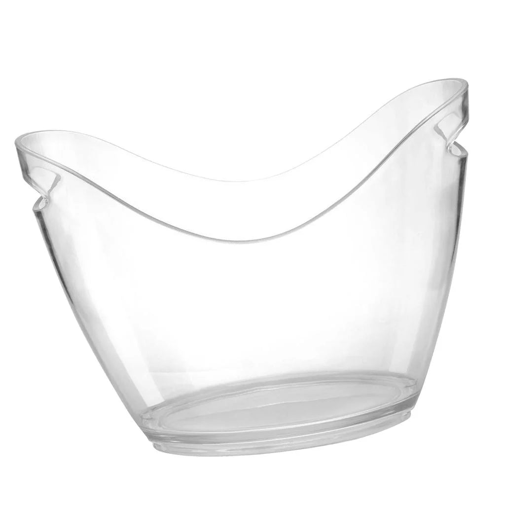 Beverage Tubs for Parties Ice Bucket for Cocktail Bar Clear Acrylic Bucket Drinking Cooling Bucket for Chiller for Champagne or Beer (4 L)