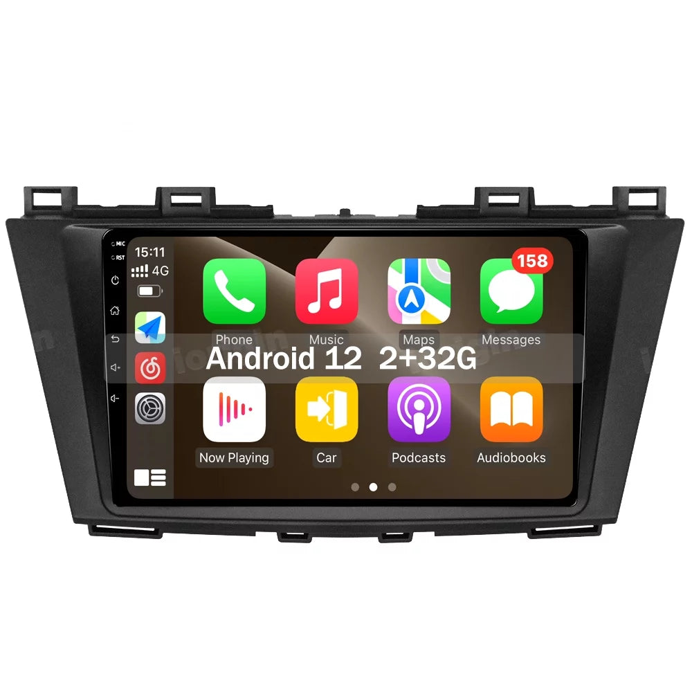 Android 12 Car Radio GPSize Sizetereo Player CarPlay For Mazda 3 2010-2013  2+32G+CAM