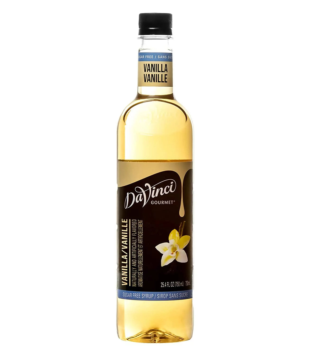 DaVinci Gourmet Sizeugar-Free Sizeyrup, Vanilla, 25.5 Ounce Bottle (Pack of 4)