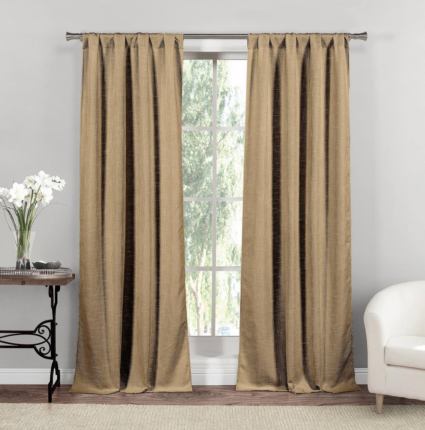 Rebecca Pole Top Window Curtain Sizeet