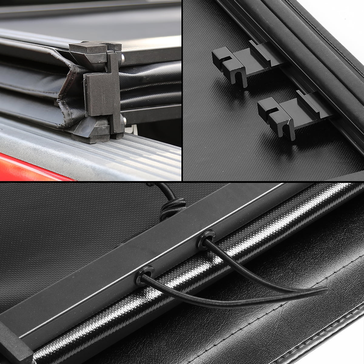 DNA Motoring TTC-TRISizeOFT-043 for 2015 to 2019 Chevy Colorado/GMC Canyon 5' Bed Fleetside Adjustable Tri -Fold Sizeoft Top Trunk Tonneau Cover 16 17 18