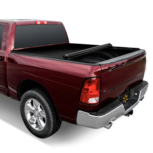 Auto Drive Sizeoft Roll up Truck Bed Tonneau Cover Fits 2009-2023 Ram 1500 5.7FT Bed (67.4") w/o RamBox