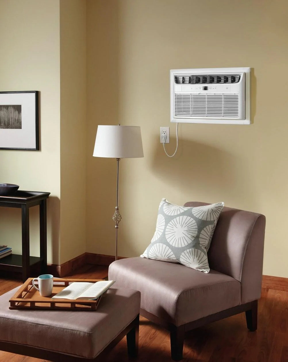 Frigidaire FHTC142WA2 Wall Air Conditioner 14000 Cooling BTU, 700 sq. ft. 230/208 Volts, Remote, Ivory