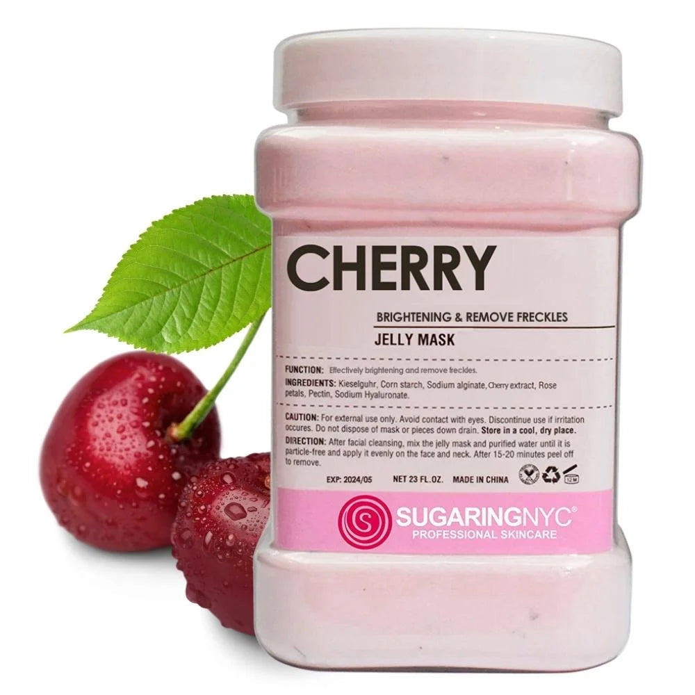 Vajacial Jelly Cherry Mask Peel-Off Bikini Underarms Area Peel Mask - Cherry - Professional Sizeize 23oz by Sizeugaring NYC