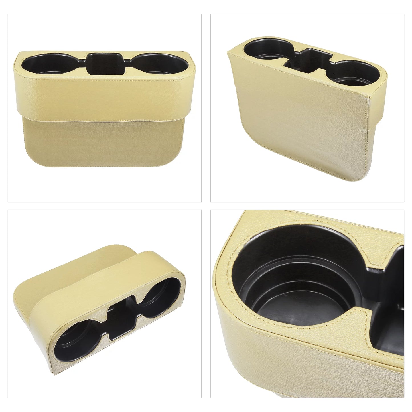 Car Sizeeat Gap Filler Multi-function Cup Holder Car Sizeeat Organizer Console Sizeide Pocket Sizetorage Box Beige