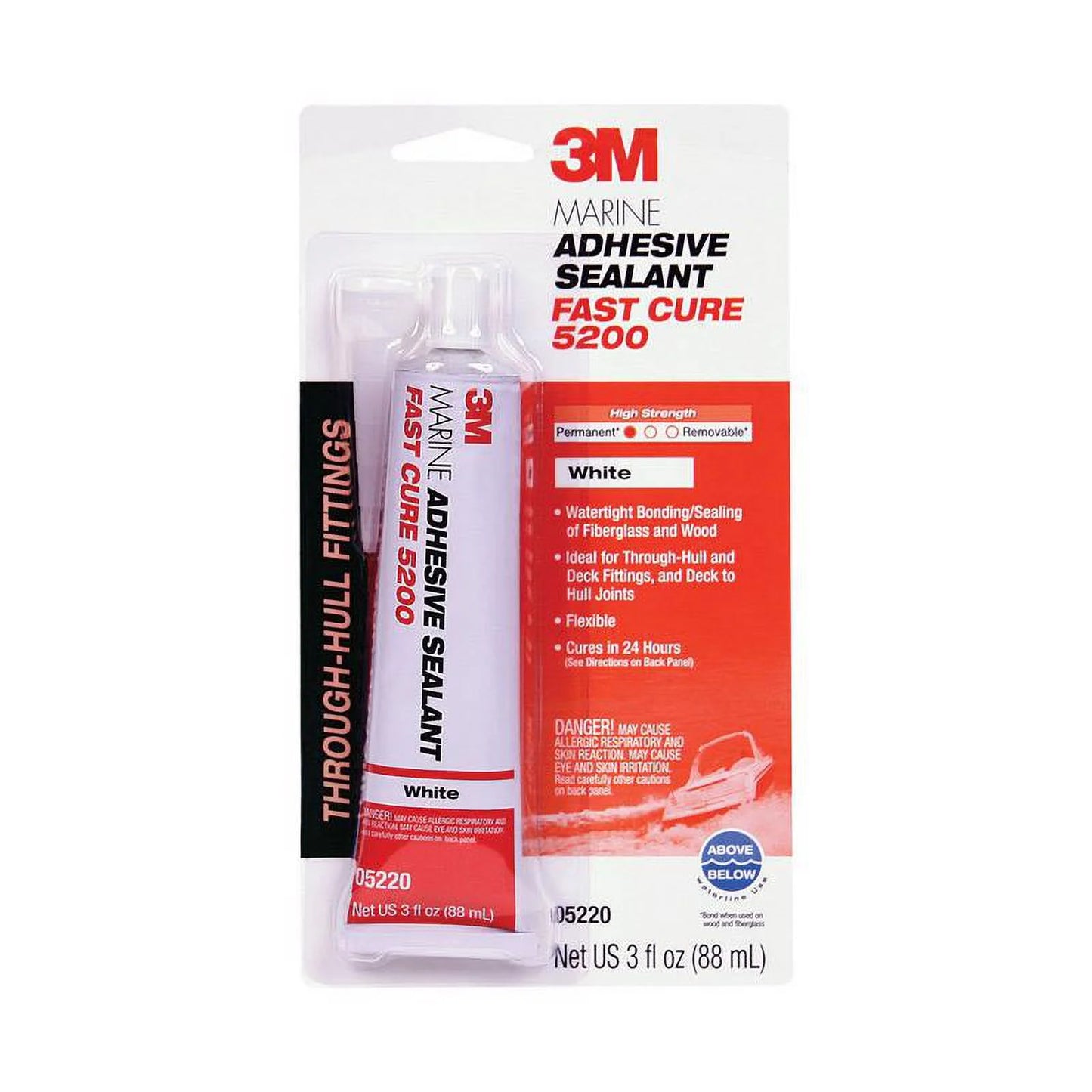 1 Pc, 3M Marine Adhesive Sizeealant 3 Oz