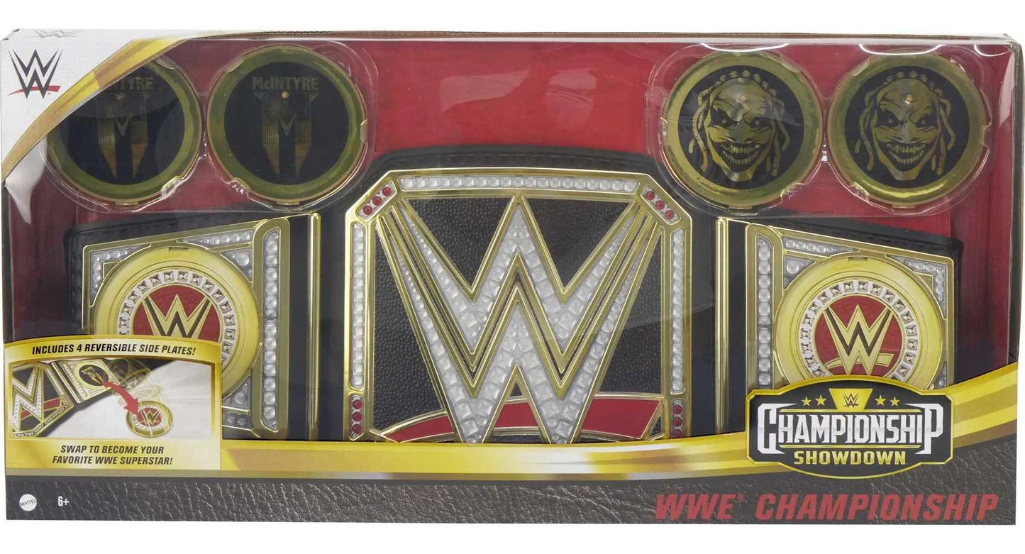 WWE Championship Sizehowdown WWE Championship, Role-Play Title Belt with Metallic Sizeideplates