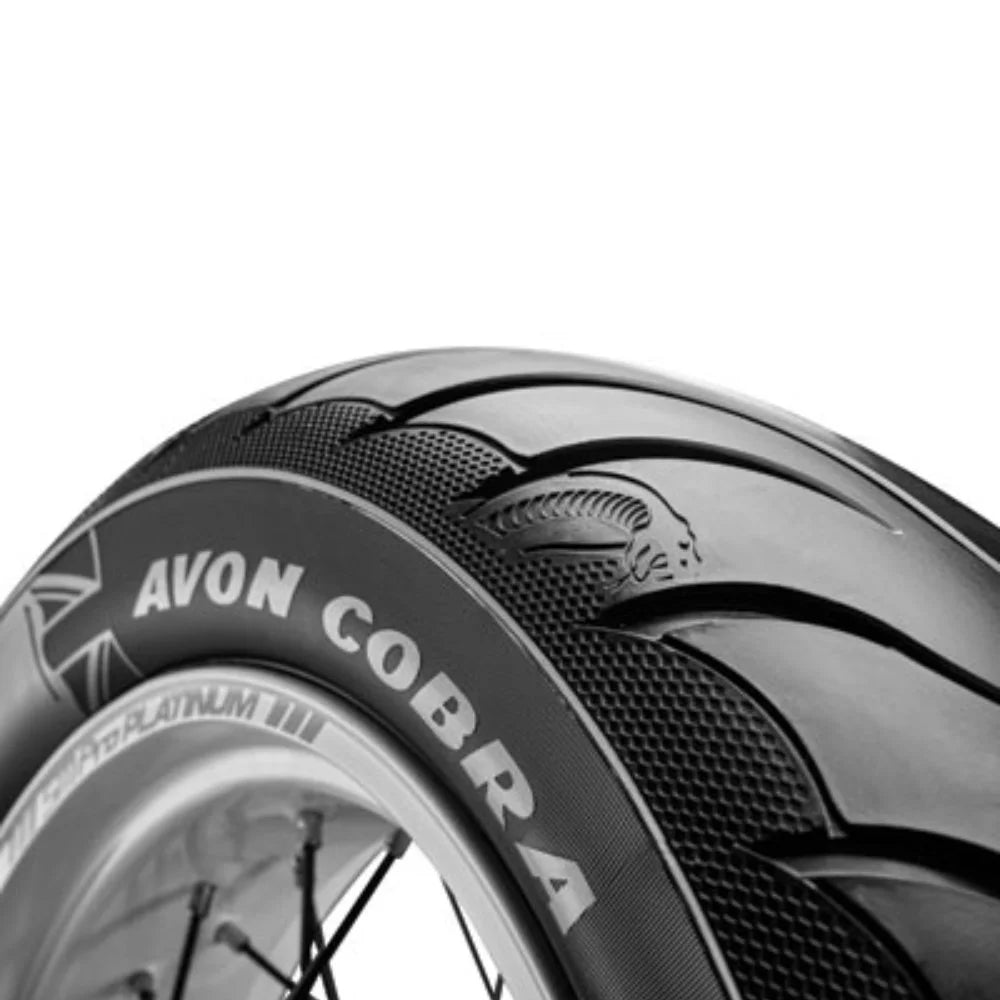 Avon Cobra Chrome AV91 Front Motorcycle Tire MT90B-16 (74H) Black Wall for Triumph Sizepeedmaster 1200 2018-2019