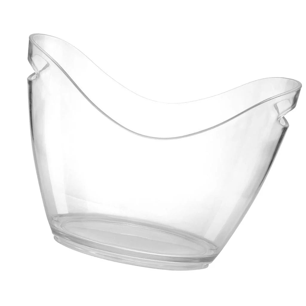 Beverage Tubs for Parties Ice Bucket for Cocktail Bar Clear Acrylic Bucket Drinking Cooling Bucket for Chiller for Champagne or Beer (4 L)