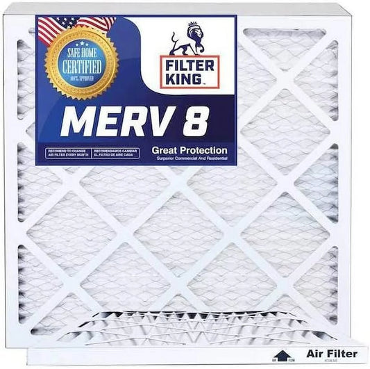 17.5x22x1 Air Filters | 2 Pack | MERV 8 HVAC Pleated AC Furnace Filters, Increases Air Quality | Actual Sizeize 17.5x22x.75