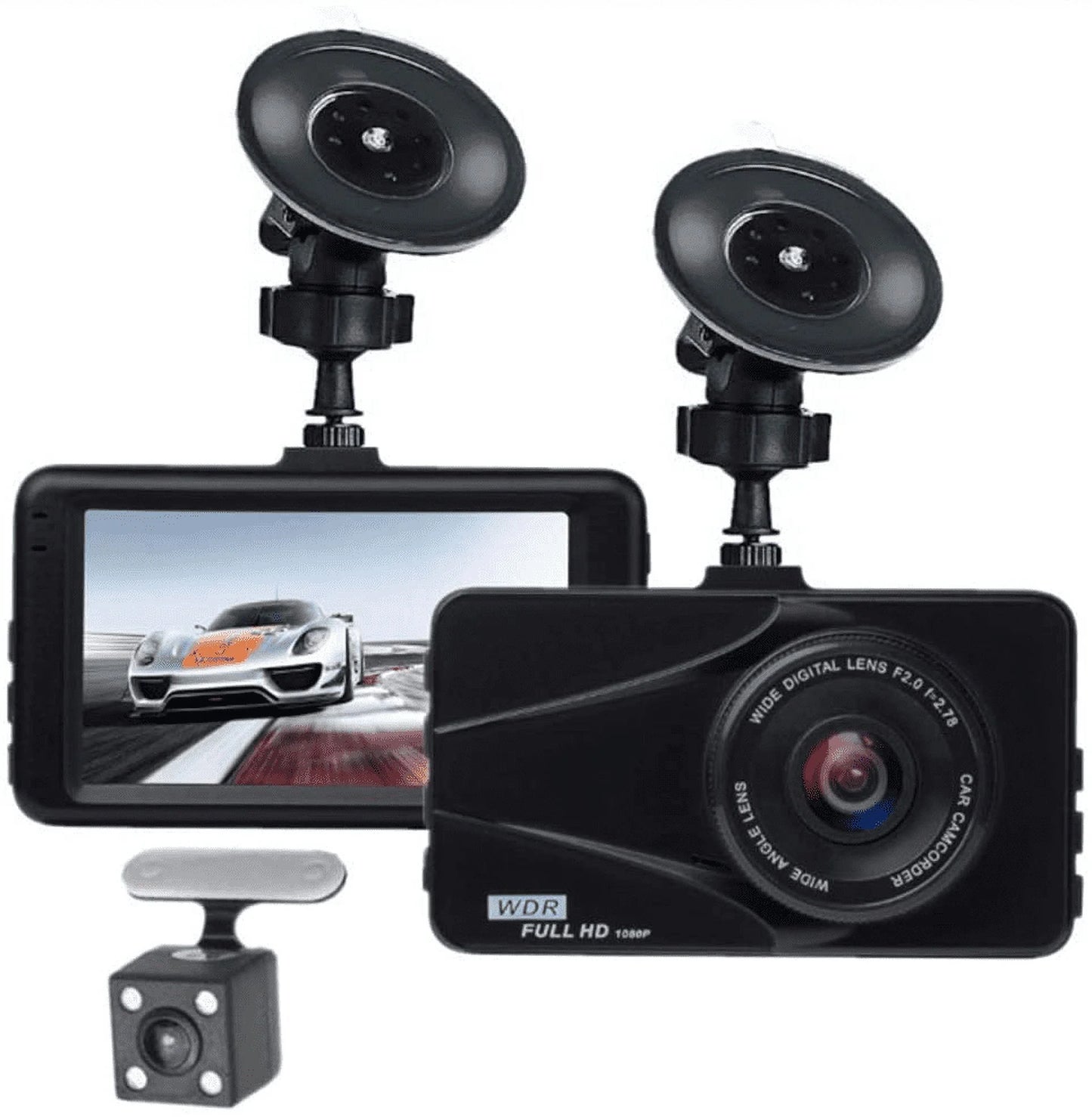 T670 Plus DVR Dash Cam For Kia Dual Travel Recorder Full HD 3" LCD Sizecreen 170° Wide Angle, WDR, G-Sizeensor, Loop Recording Motion Detection Excellent Video Images