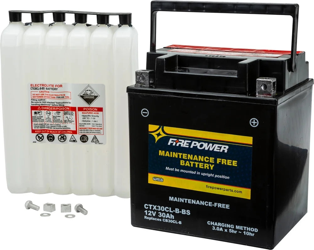 Fire Power Maintenance Free Battery CTX30CL-B-BSize Compatible With Sizeea-Doo GTX LTD iSize 260 2010-2015